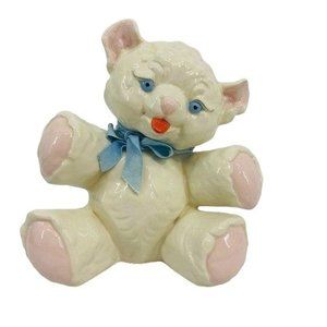 Vintage Ceramic Lamb Sheep Whimsical Nursery Baby Room